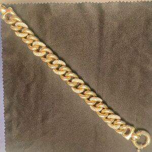 Gold and Silver Diamonique Bracelet